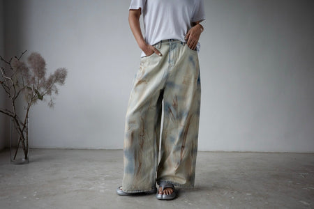 ACID WASHED WIDE LEG VINTAGE JEANS *LAST ONE*