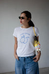 ( MINT / WHITE ) LEMON TEE
