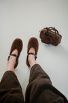 ( WHITE / BROWN ) BEAR BEAR MARYJANE FLAT ( PRE ORDER )