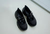 BLACK SATIN BALLERIA PLATFORM SHOES ( PRE ORDER )