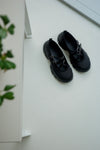 BLACK SATIN BALLERIA PLATFORM SHOES ( PRE ORDER )