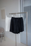 ( WHITE / BLACK ) WRINKLED SATIN SHORTS 🌟