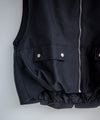 BLACK SATIN BALLON VEST