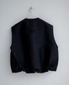 BLACK SATIN BALLON VEST