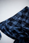BLUE CHECKERED WRAP SKIRT *LAST 2*