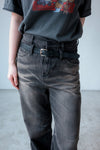 ACID WASHED JEANS WITH BELT