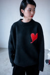 ( RED / BLACK ) HEART KNIT ⭐️BEST BUY⭐️