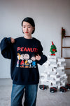 NAVY PEANUTS SWEATSHIRT
