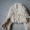 HANDMADE IVORY WOOL BEANIE *LAST ONE*