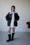 PREMIUM BLACK FUR COLLARED LAMBSKIN DOWN LEATHER JACKET *BEST BUY* ( PRE ORDER )