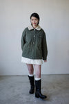 OLIVE WOOL LINED CHORE JACKET *LAST 2*