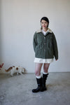 OLIVE WOOL LINED CHORE JACKET *LAST 2*