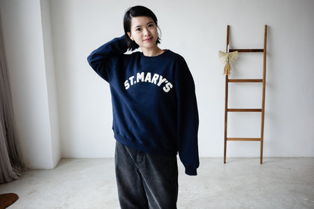 ( OAT / NAVY ) ST MARY'S COLLAGE SWEATSHIRT *LAST 3*