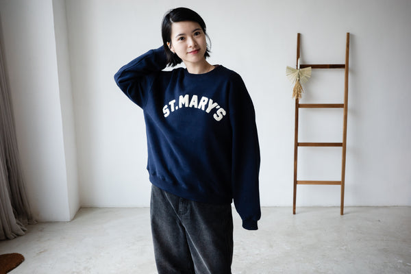 ( OAT / NAVY ) ST MARY'S COLLAGE SWEATSHIRT *LAST 3*