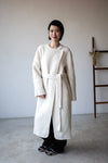 HANDMADE IVORY ALPACA WOOL COAT *LAST ONE*