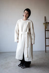 HANDMADE IVORY ALPACA WOOL COAT *LAST ONE*