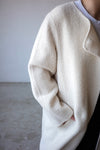 HANDMADE IVORY ALPACA WOOL COAT *LAST ONE*
