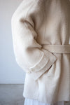 HANDMADE IVORY ALPACA HOODED WOOL JACKET *LAST 2*
