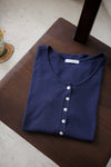 ( 4 COLORS ) DAILY WASHED COTTON HENLEY TEE ✨BEST BUY✨ *LAST 2*