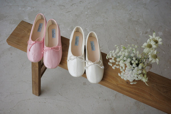 ( 3 COLOURS ) CROC EFFECT BALLET FLATS ( PRE ORDER )