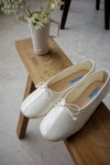 ( 3 COLOURS ) CROC EFFECT BALLET FLATS ( PRE ORDER )