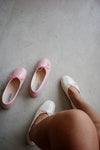 ( 3 COLOURS ) CROC EFFECT BALLET FLATS ( PRE ORDER )
