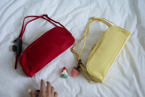 ( 4 COLOURS ) NYLON BAGUETTE BAG
