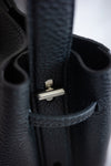 ( BLACK / BABY PINK ) CLIP CARVIER LEATHER 3 WAY BAG