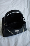 ( BLACK / BABY PINK ) CLIP CARVIER LEATHER 3 WAY BAG