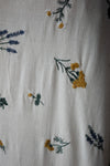 EMBROIDERY FLOWER LINEN COTTON DRESS