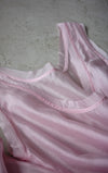 BABY PINK LACE TRIMMED DRESS