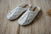 ( WHITE / BLACK ) PREMIUM RAFFIA MULES ( PRE ORDER )