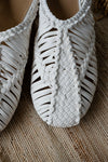 ( WHITE / BLACK ) PREMIUM RAFFIA MULES ( PRE ORDER )