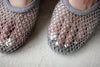 ( 3 COLOURS ) BLING BLING MESH SLING BACK MARY JANE FLAT ( PRE ORDER )
