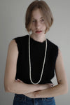 ( MONDAY EDITION )
 THE LONG PEARL NECKLACE 6MM