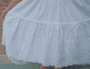Premium White Lace Up Polka Dot Dress