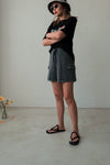 GREY CASUAL COTTON SHORTS *LAST ONE*