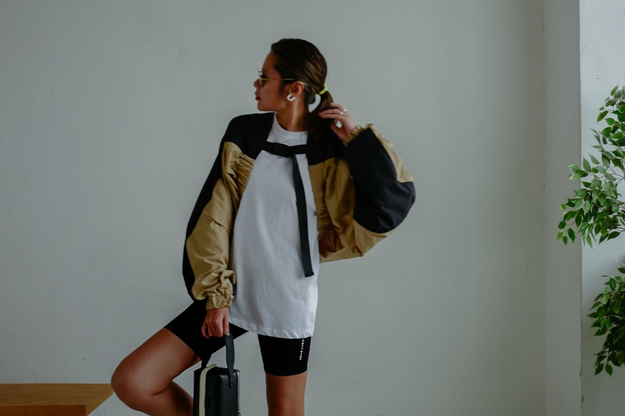 TWO TONES HALF SHELL WINDBREAKER