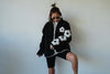 ( GRASS / BLACK ) FLOWER FLEECE JACKET *BEST BUY*