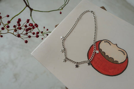 925 STARS CHOKER NECKALACE *LAST ONE*